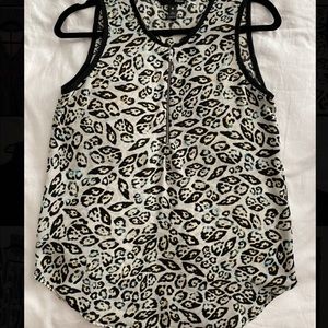 Aqua XS Leopard Zip-up Top